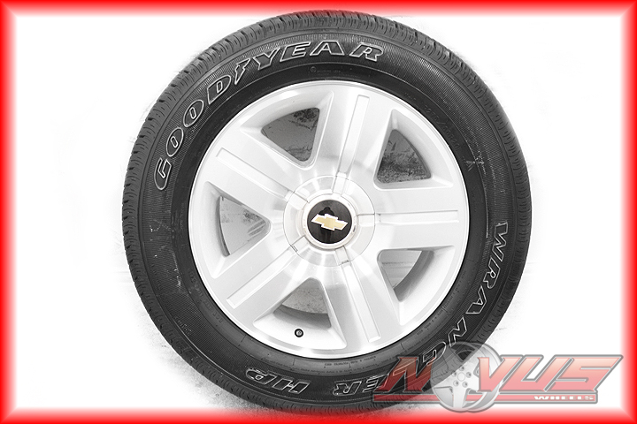 SILVERADO LTZ TAHOE MACHINED WHEELS GOODYEAR TIRES FACTORY GM OEM 18