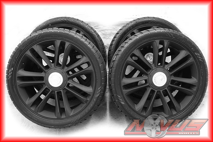 CADILLAC ESCALADE PLATINUM BLACK WHEELS TIRES  GMC DENALI TAHOE 20 24