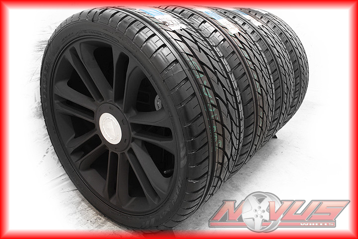 CADILLAC ESCALADE PLATINUM BLACK WHEELS TIRES  GMC DENALI TAHOE 20 24