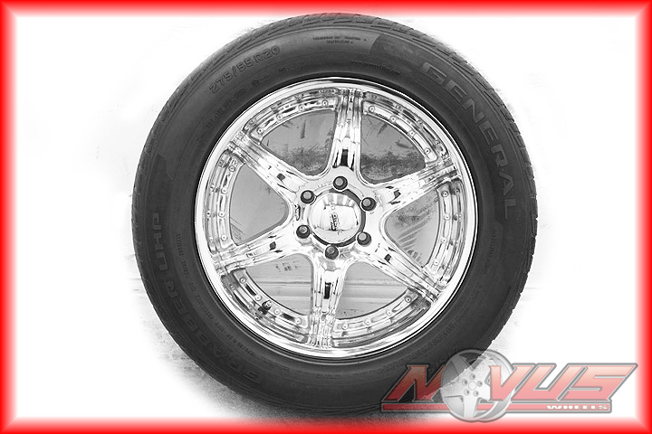 20" Aftermarket Liquid Metal Escalade Chevy Tahoe GMC Yukon Denali Wheels Tires