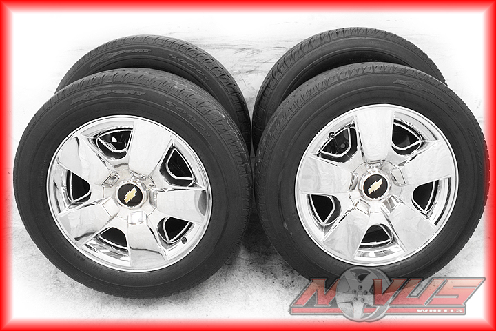 20 CHEVY SILVERADO TAHOE LTZ GMC YUKON SIERRA CHROME WHEELS TIRES OEM