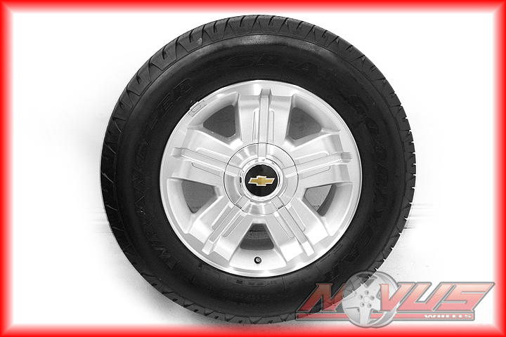 18" Chevy Silverado Z71 Tahoe GMC Yukon Sierra Wheels Goodyear Tires 20 17