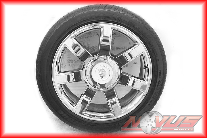 Escalade Chevy Tahoe GMC Yukon Denali Chrome Wheels Tires 20 24