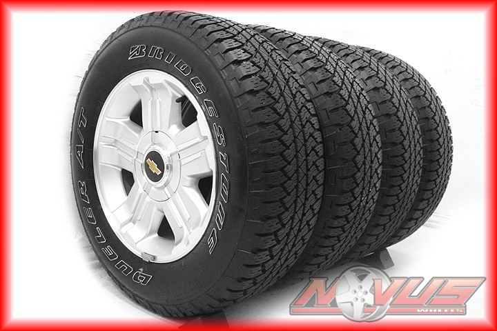 18" Chevy Silverado Z71 Tahoe GMC Sierra Yukon Wheels Bridgestone Tires 20