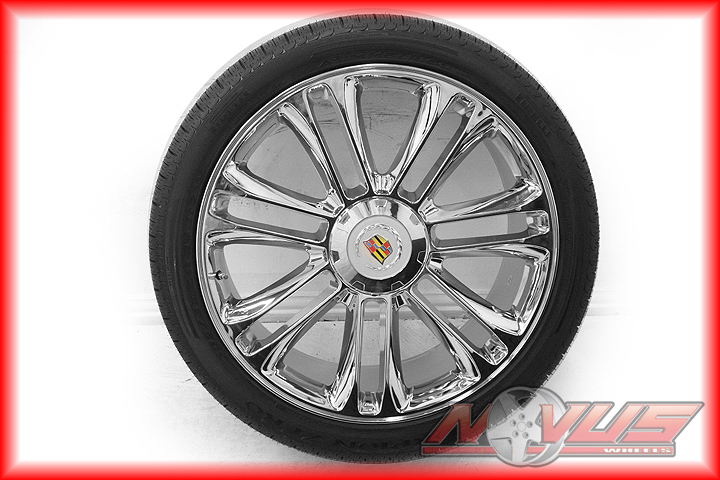New 24" Cadillac Escalade Platinum Sport Chrome Wheels Pirelli Tires 20 22 26