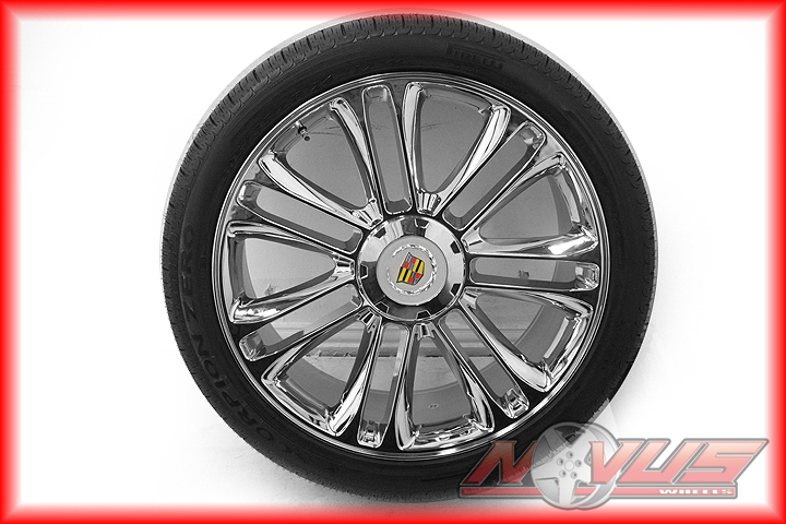 New 24" Cadillac Escalade Platinum Sport Chrome Wheels Pirelli Tires 20 22 26