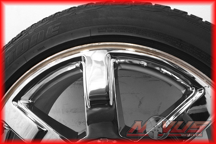 22" Cadillac Escalade Chrome Wheels Tires Chevy Tahoe 20 18