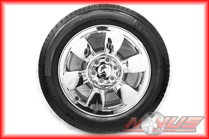 Sierra Denali Chevy Tahoe Silverado Chrome Wheels Tires 18 22