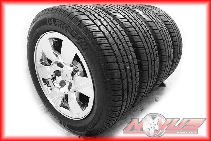 Sierra Denali Chevy Tahoe Silverado Chrome Wheels Tires 18 22