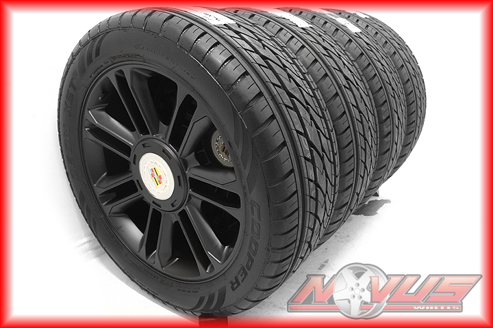 New 22" Cadillac Escalade Platinum Black Wheels Tires Chevy Tahoe GMC Denali 20