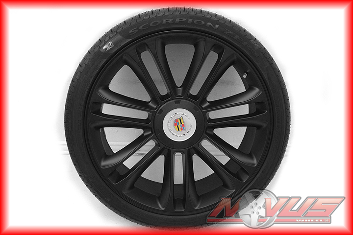 CADILLAC ESCALADE PLATINUM BLACK WHEELS TIRES GMC DENALI TAHOE 20 24