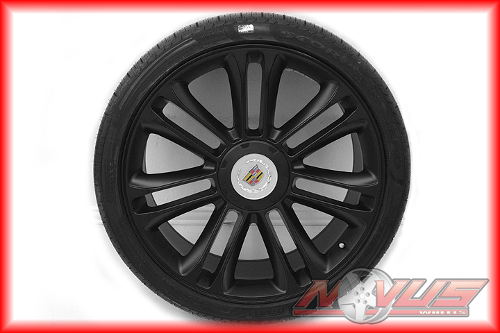 CADILLAC ESCALADE PLATINUM BLACK WHEELS TIRES GMC DENALI TAHOE 20 24