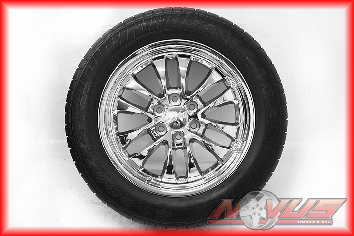 20 Chevy Silverado Tahoe Chrome Wheels Goodyear Eagle LS2 Tires GMC