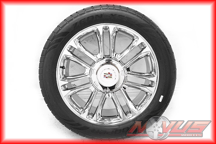 Escalade Platinum Chrome Wheels Tires Chevy Tahoe GMC Denali 20