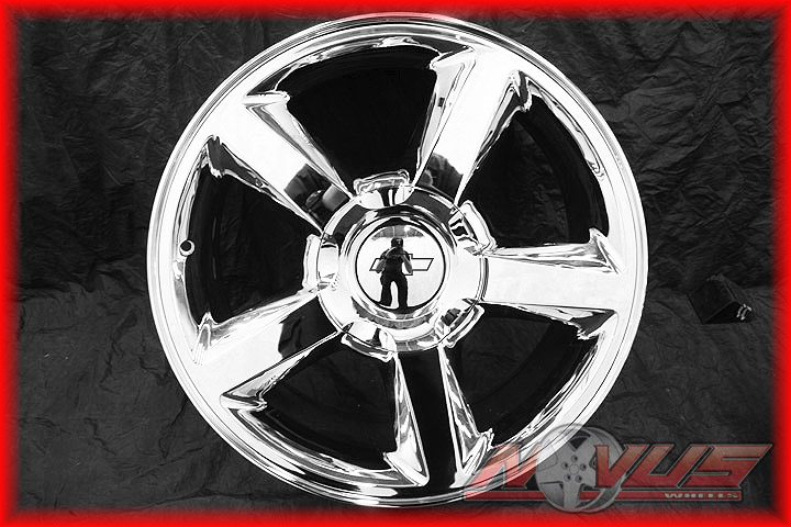 Tahoe LTZ Silverado GMC Yukon Sierra Denali Chrome Wheels 22 18