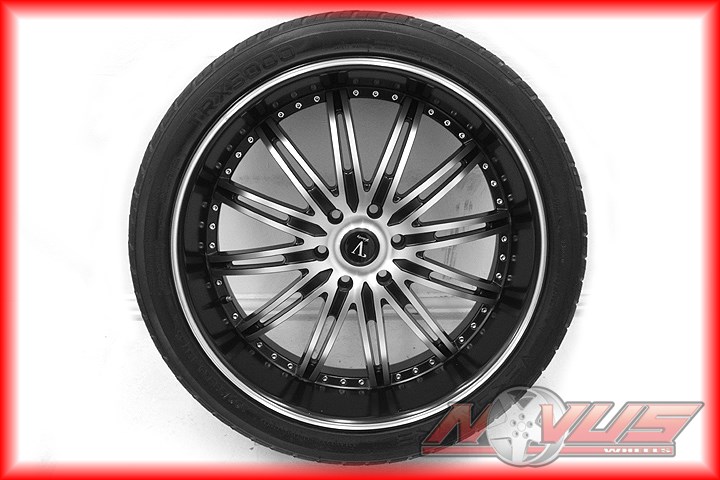 24" Velocity Black Wheels Cadillac Escalade Chevy Tahoe GMC Yukon Tires 22 20 26